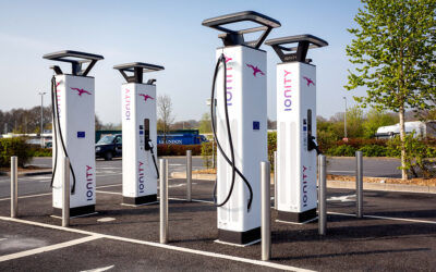 PR photography for a company operating electric car charging stations